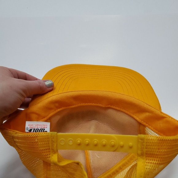 NWOT Nutrament Yellow Trucker Adjustable Snapback Hat Cap New Without Tags - Picture 3 of 10